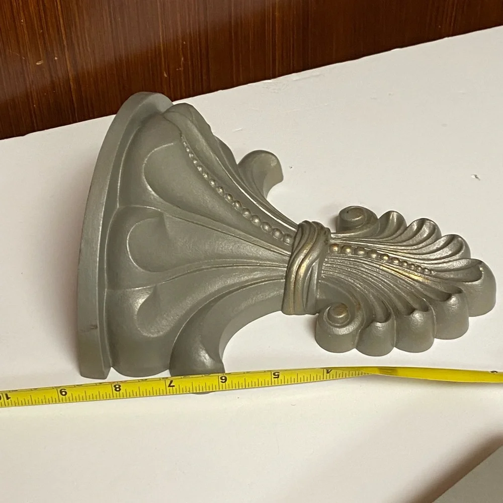 Home Interiors Vintage Fleur De Lis Accent Wall Planter/shelf